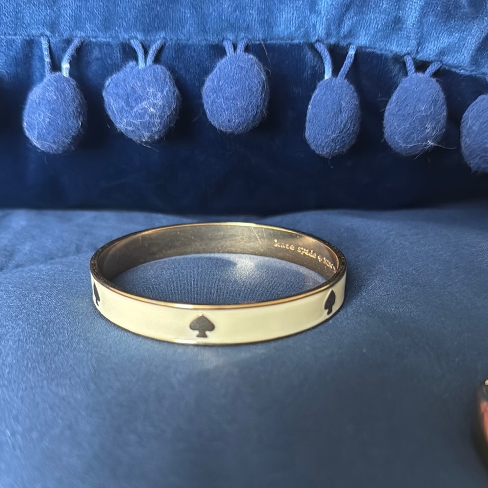 Kate Spade Cream and gold Bangle
